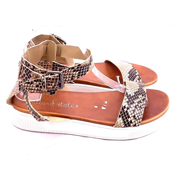 Altar'd State Shoes - Altar’ state python snake platform sandals 7.5